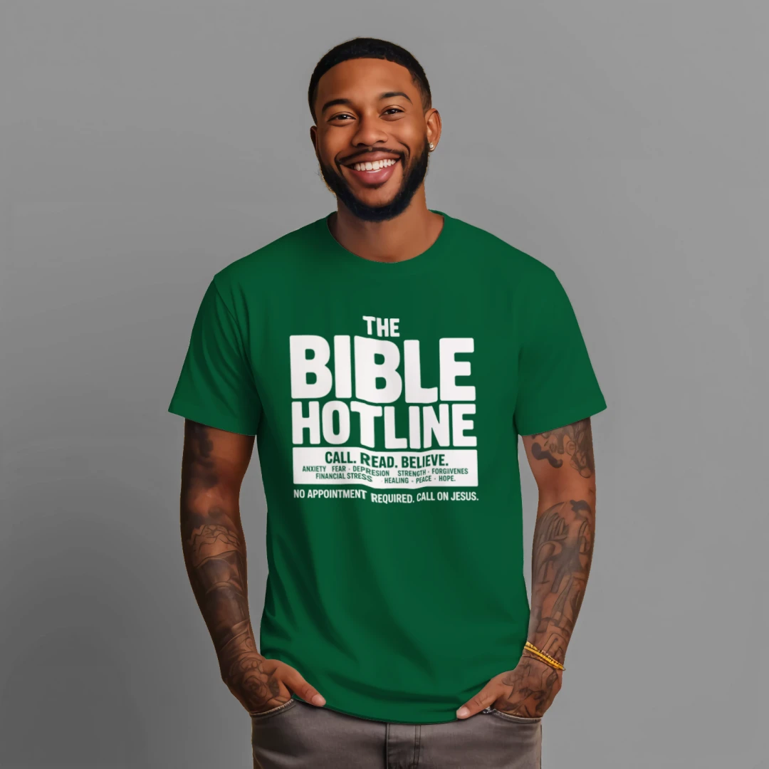 Bible Hotline: Full Directory — Streetwear Heavyweight Tee | Dripped in Grace