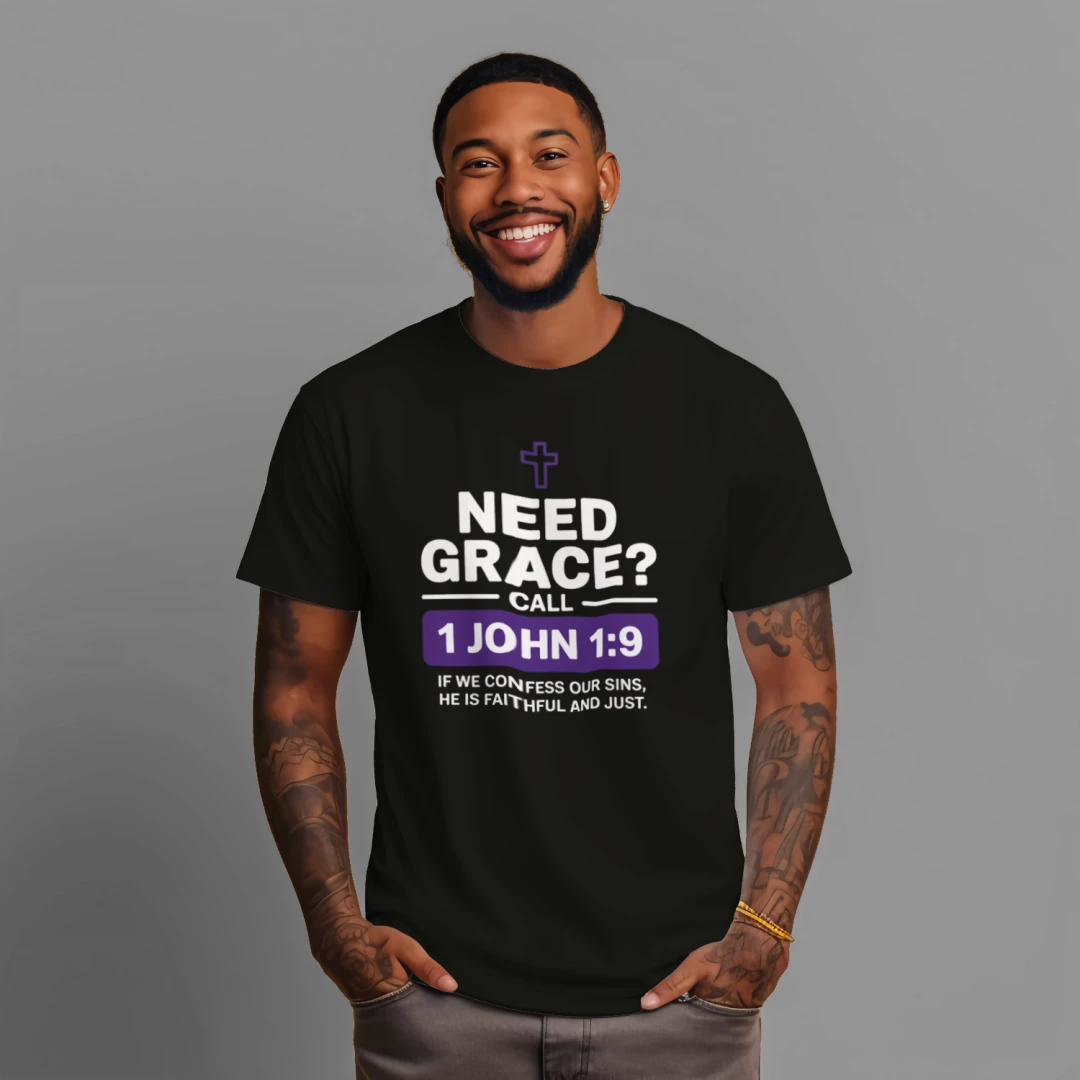 Bible Hotline: Forgiveness — Streetwear Heavyweight Tee | Dripped in Grace