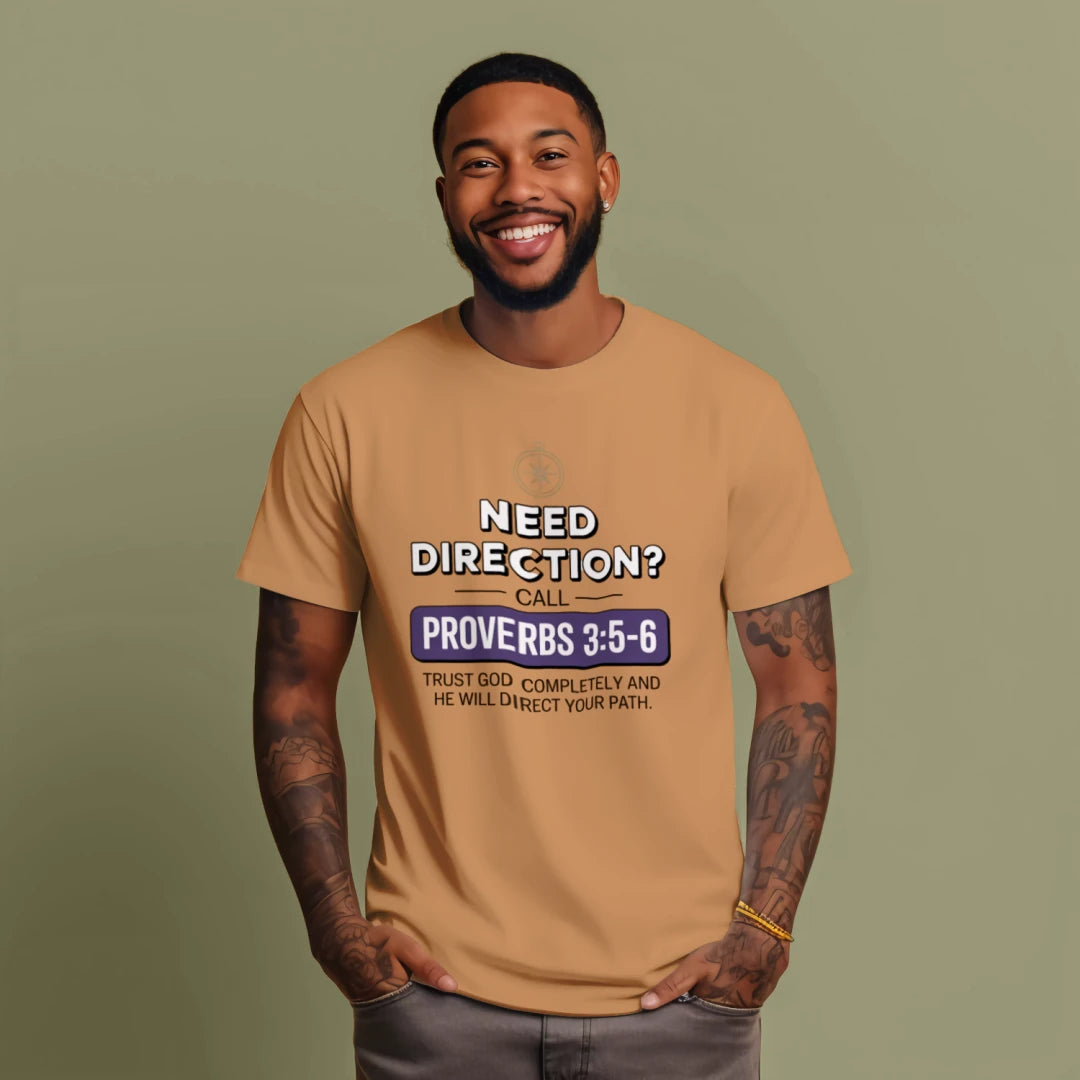 Bible Hotline: Guidance — Streetwear Heavyweight Tee | Dripped in Grace