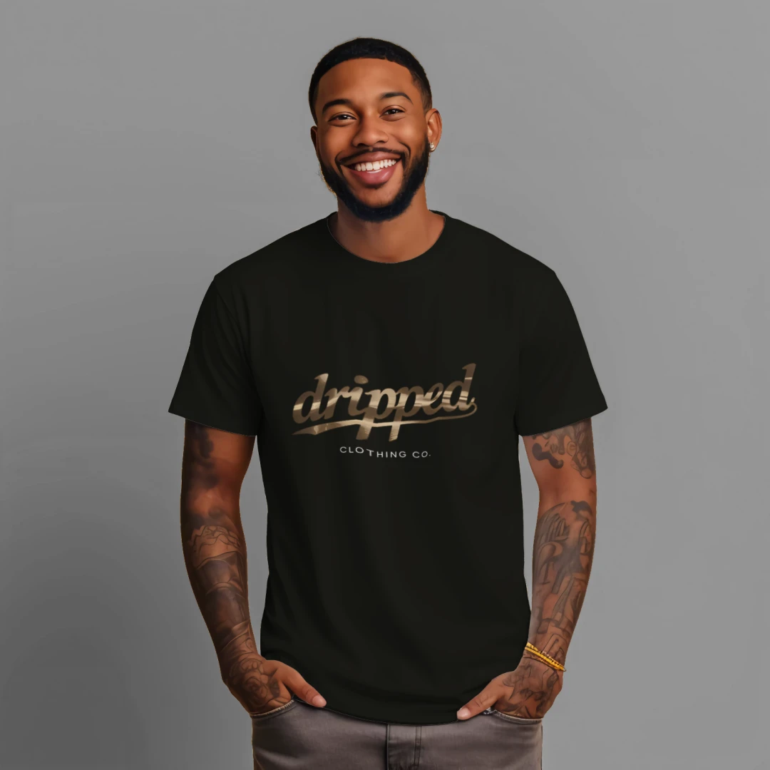 Dripped Monogram — Streetwear Heavyweight Tee | Dripped Clothing Co.